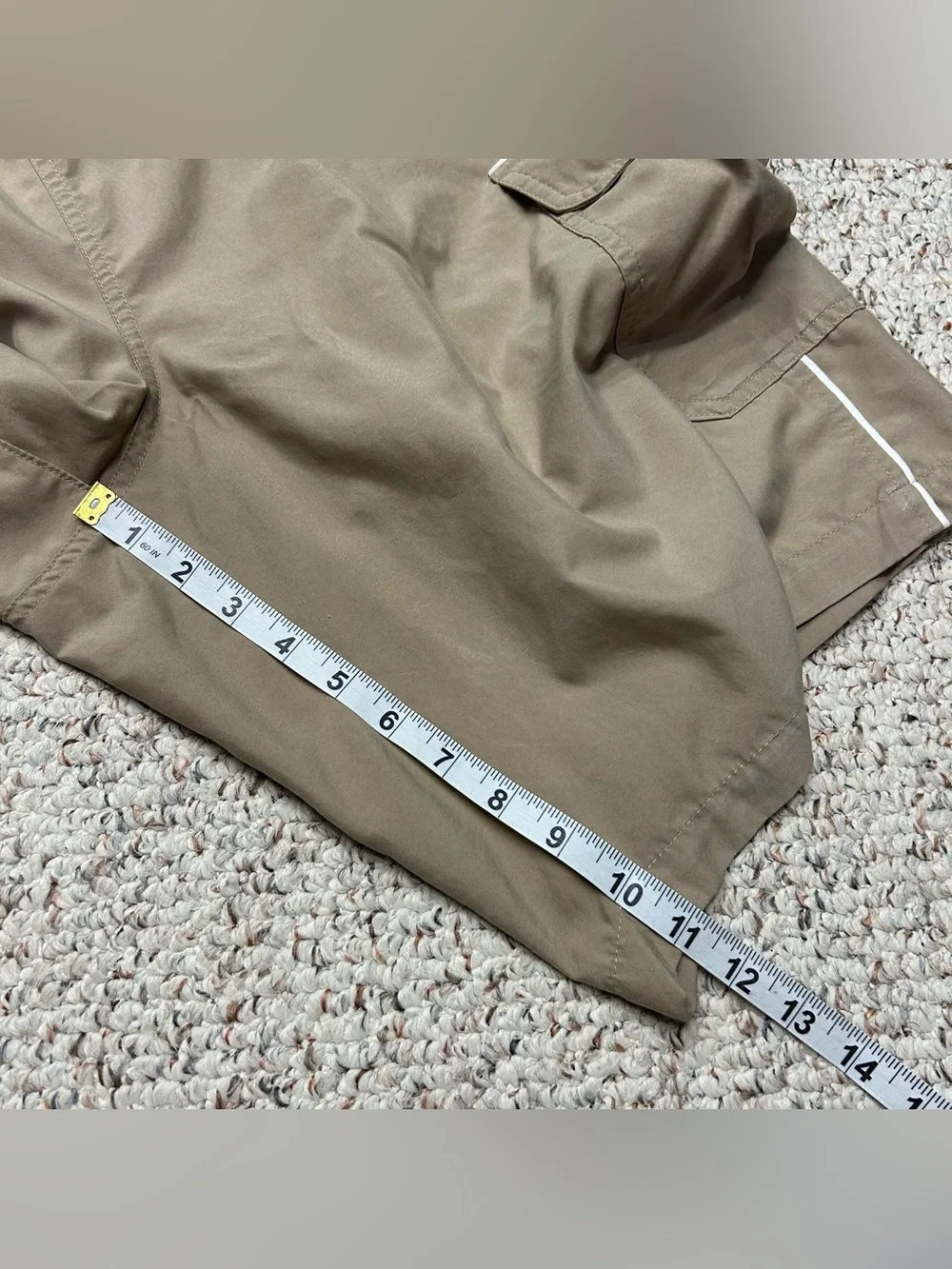 Vintage Nike Baggy Cargo Shorts Size XL 11” Skater Active Tan Drawstring